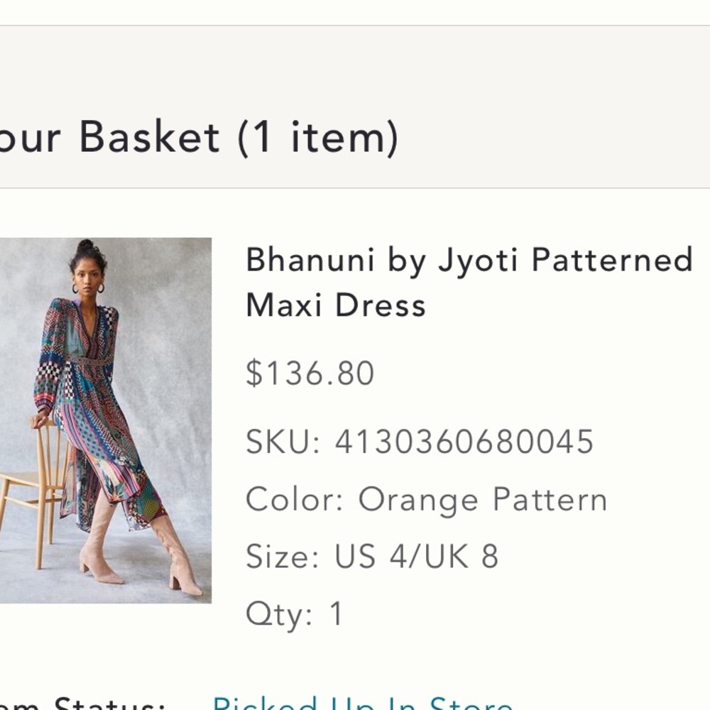 Colorful Silky Geometric Maxi Dress - Picture 7 of 7